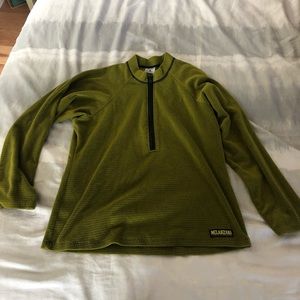 Melanzana Women’s quarter zip microgrid fleece pullover